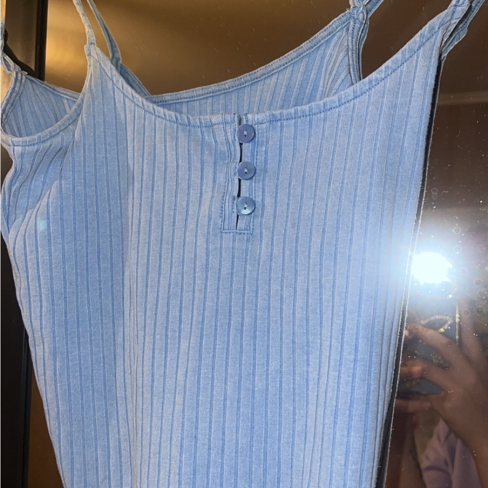American Eagle Outfitters Light Blue Striped Camisole